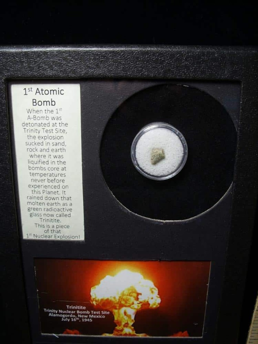 Meteorites StonesBones | Atomic Bomb Trinitite Sample (082723K) - The Stones & Bones Collection