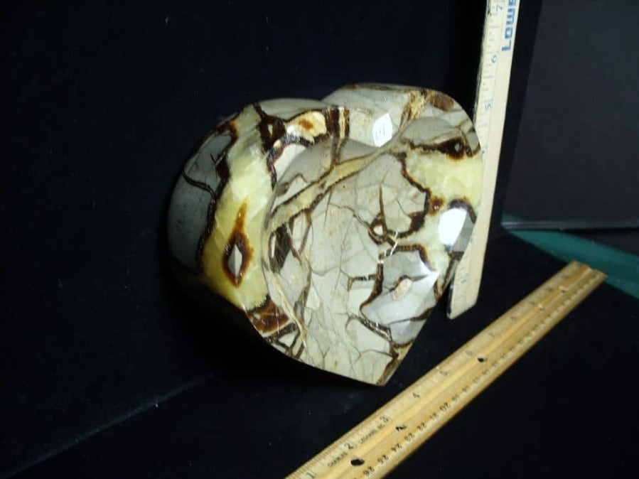 Stone Carvings StonesBones | Large Septarian Change Tray (052923N) - The Stones & Bones Collection