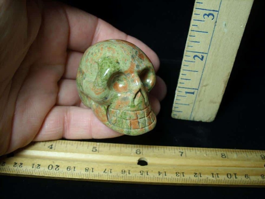 Stone Carvings StonesBones | Jasper Crystal Skull Carving (053023M) - The Stones & Bones Collection