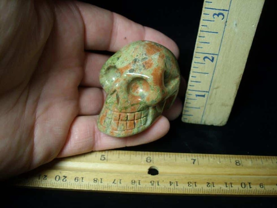 Stone Carvings StonesBones | Jasper Crystal Skull Carving (053023M) - The Stones & Bones Collection